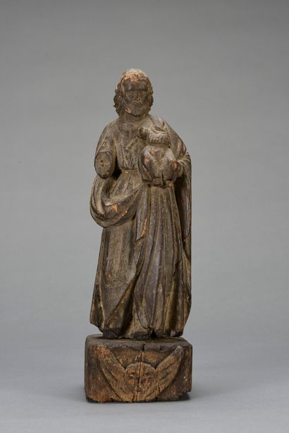 null Saint Joseph en bois sculpté 

18ème siècle.

H : 30 cm