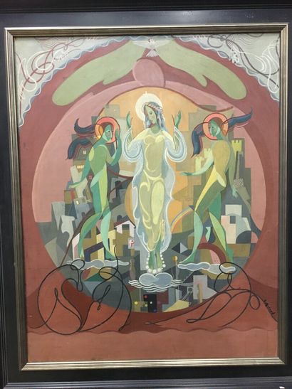 null Louis GIRAUD (1910- )

Christ

huile sur panneau, signée en bas à gauche

93x72...