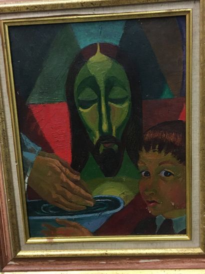 null Louis GIRAUD (1910- )

Le Christ 

Huile sur panneau, signée en bas à gauche

34x25...