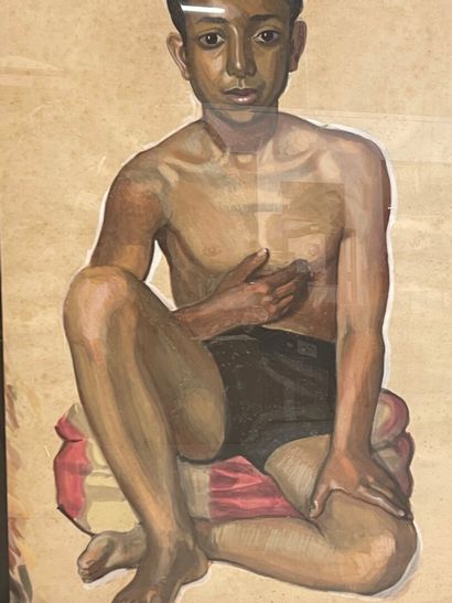 null Louis GIRAUD (1910- )

Jeune homme assis

Gouache, signée en bas à gauche

62...