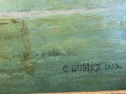 null C.DUBIEZ

Paysage

Huile sur toile

Datée et signée en bas à droite 1893

48...