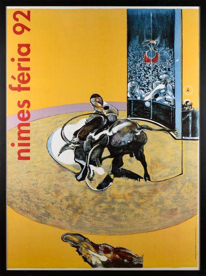 null Francis BACON (1909- 1992)

Feria de Nîmes 1992

Grand Affiche polychrome sur...