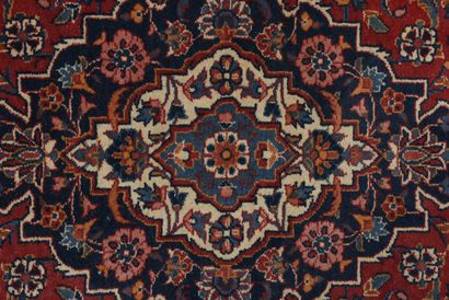 null Iran wool carpet with brick background 

145 x 205 cm