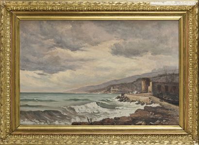 null G LANDRU

Landscape of the Mediterranean coast

Oil on canvas

54 x 81 cm

Signed...