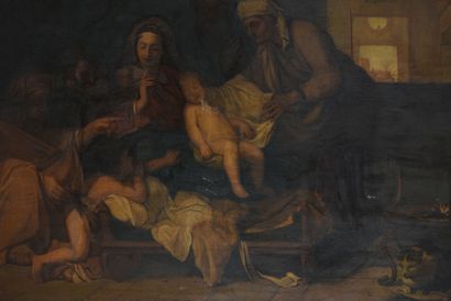 null After Charles Le BRUN (1619-1690),

The Sleep of the Child Jesus

Oil on canvas,...