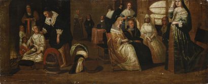 null Entourage d'Anthonie PALAMEDESZ (1601-1673)

Scène d'intérieur

Huile sur panneau

36.5...