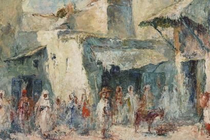 null Edouard VERSCHAFFELT (1874-1955)

Orientalist market scene

Oil on canvas

Signed...