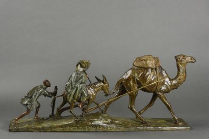 null Edouard DROUOT

The caravan of meharists

Proof in bronze with color patina

Signed...