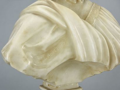 null Bust of a woman, sculpted marble proof

19th century

Total height : 48 cm