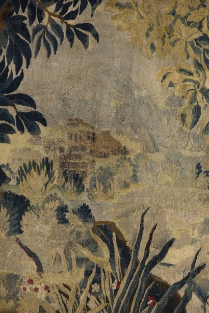 null AUBUSSON 18th century

Greenery

Woolen tapestry

213 x 223 cm

Restoration...