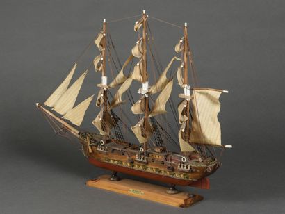 null Model of a three masted sailing ship 

Fragata Siglo XVIII

Wood

L : 70 cm