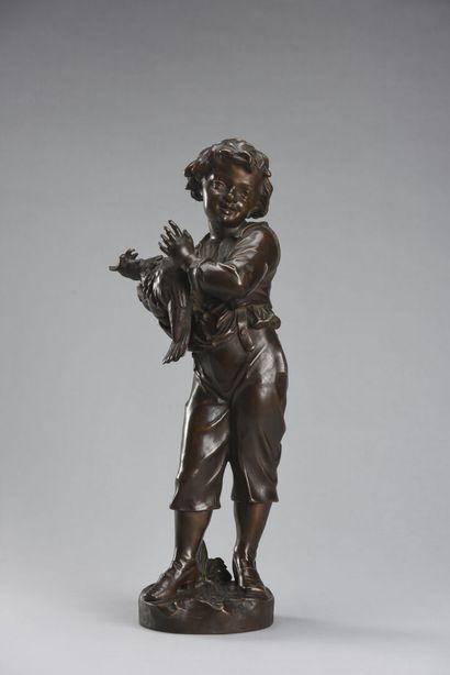 null C PERZINKA 

The child with the parrot, 

Proof in patinated bronze

H :47 -...