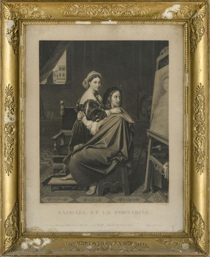 d'après Ingres 
Gravée par Pradier 
Raphael...