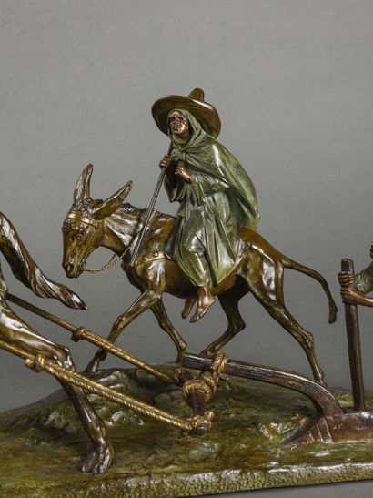 null Edouard DROUOT

The caravan of meharists

Proof in bronze with color patina

Signed...