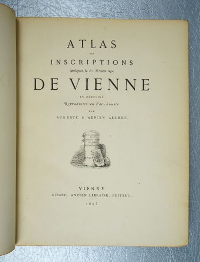 null ALLMER (Auguste) et TERREBASSE (Alfred de) : Inscriptions antiques & du Moyen...