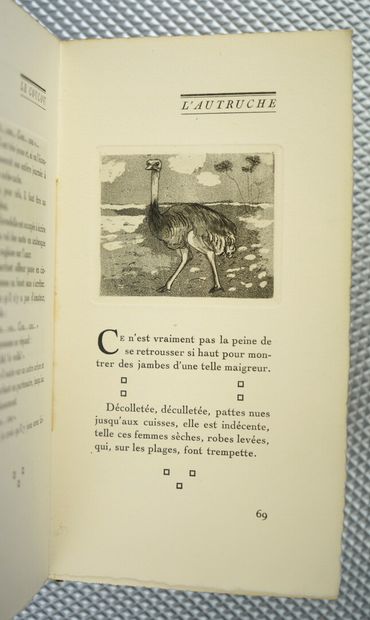 null CHAUMET (Henri) : Bêtes & Cie, illustré de 25 eaux-fortes de FOUJITA. Paris,...