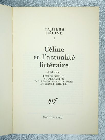null CELINE (Louis-Ferdinand) : Les Cahiers Céline, de 1 à 8, série complète. 8 volumes.



14...