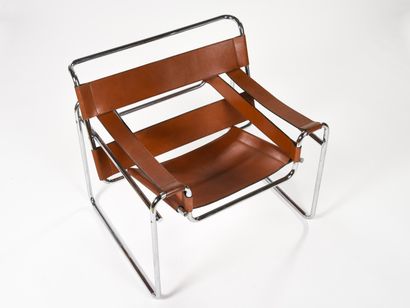 null Marcel BREUER (1902-1981) 



Paire de fauteuils dit Wassily à structure en...