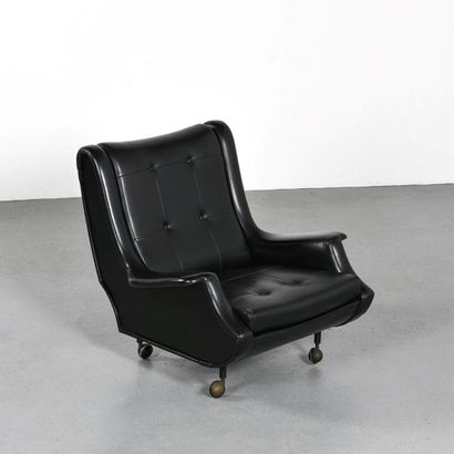 null Marco ZANUSO (1916-2001)



Paire de fauteuils modèle Regent garni de mousse...