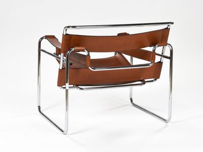 null Marcel BREUER (1902-1981) 



Paire de fauteuils dit Wassily à structure en...