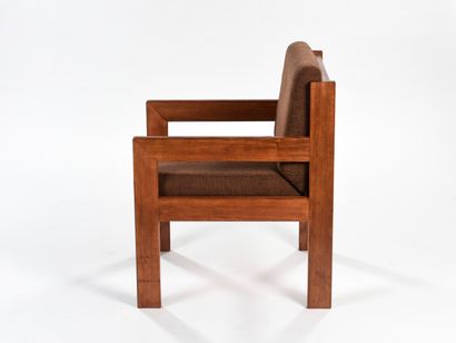 null André SORNAY ( 1902-2000)

Paire de fauteuils à structure en acajou et tiges...
