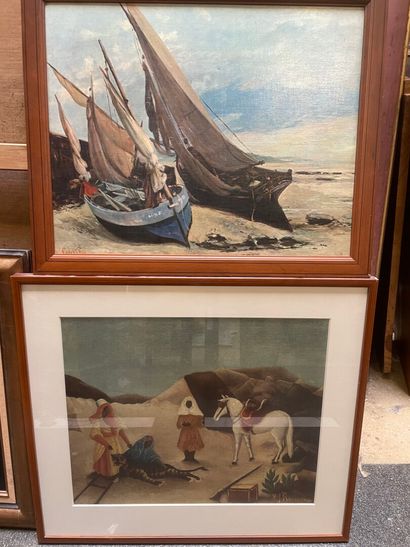 Reproduction Courbet 
43 x 54 cm 
joint repro...