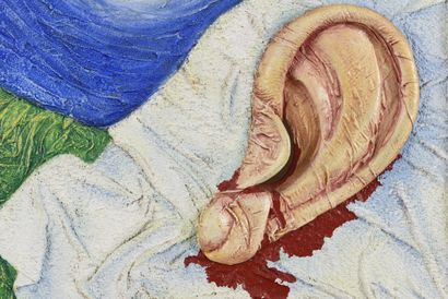 null Vincent GONZALEZ (1928-2019)

The painter's ear, 

Oil on carved wood, 

Signed...
