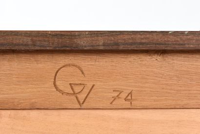 null Vincent GONZALEZ (1928-2019)

Commode en bois sculpté, plateau marqueté de motifs...