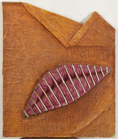 null Vincent GONZALEZ (1928-2019)

Sewn mouth,

Polychrome carved wood, 

Signed...