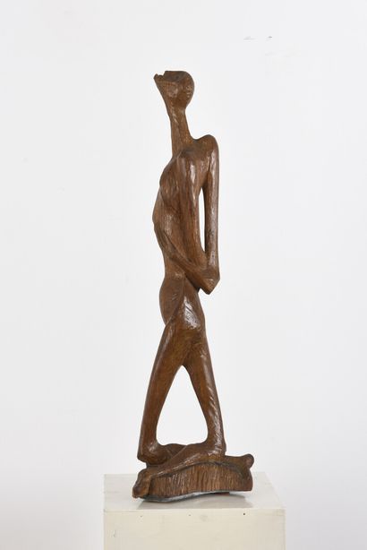 null Vincent GONZALEZ (1928-2019)

Sujet en chêne sculpté, 

Monogrammé, 

H : 55...