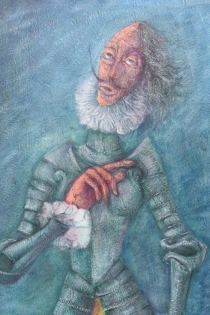 null Vincent GONZALEZ (1928-2019)

Don Quixote, 

Oil on canvas, 

Monogrammed lower...