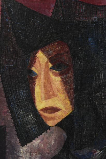 null Vincent GONZALEZ (1928-2019)

The Widow, 

Oil on canvas, 

Signed lower left...