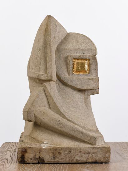 null Vincent GONZALEZ (1928-2019)

Figure stylisée, 

Pierre calcaire sculptée et...