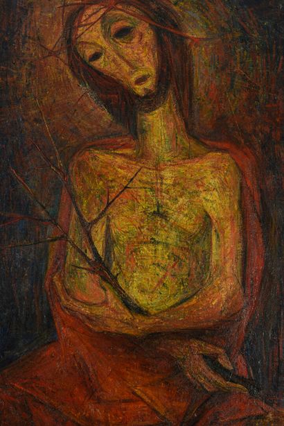 null Vincent GONZALEZ (1928-2019)

Christ with ties, 

Oil on canvas, 

Signed and...