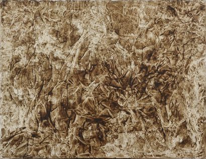 null Vincent GONZALEZ (1928-2019)

Composition abstraite,

Lavis d'encre et huile...