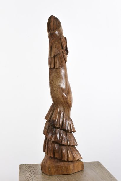 null Vincent GONZALEZ (1928-2019)

Flamenco, 

Carved oak subject,

Monogrammed,...