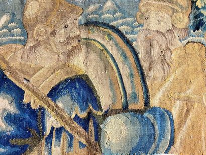null Un bandeau de tapisserie Verdure de type Flandre XVIIe siècle (138 cm x 48 cm...