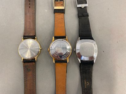 3 montres quartz dont Omega, Longines et...