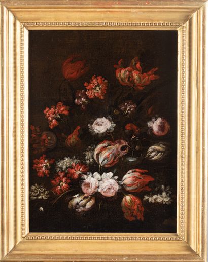 null Suiveur de Caspar Peter VERBRUGHEN (1664- 1730)

Jetée de fleurs 

Huile sur...
