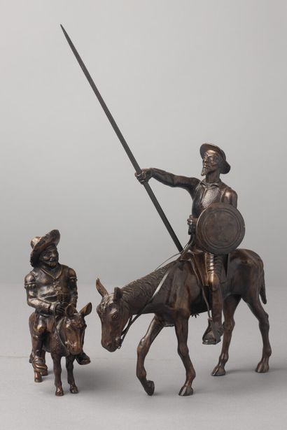 null Max Le VERRIER (1891-1973)

Don Quichotte et Sancho Panza 

Deux sujets en bronze...