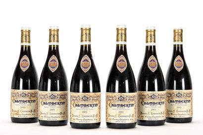 null 6 B CHAMBERTIN (Grand Cru) (2 e.l.s; 2 e.t.h. légères et 2 e.l.a.) Domaine Armand...