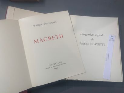 null SHAKESPEARE William. Macbeth. Illustré de lithographies originales de Pierre...