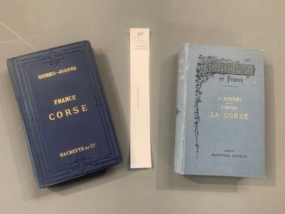 null [Corse]. 2 volumes : A travers la Corse, par Andreï, 1893 et Guide Joanne :...