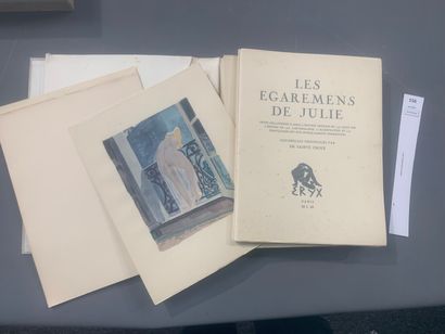 null [Curiosa]. Les égarements de Julie. Aquarelles originales par Sainte Croix....