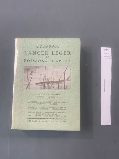 null Barbellion : « Lancer léger et poissons de sport ». Très bon état. Illustra...