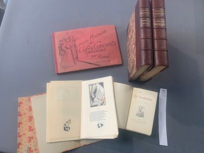 null Un ensemble de 5 volumes dont Flaubert, Baudelaire (Les fleurs du mal), Petite...