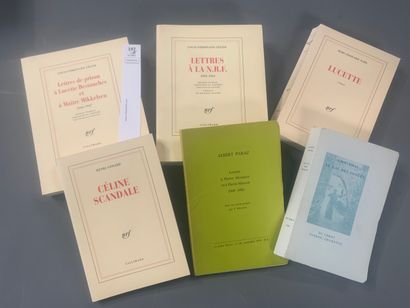 null [Littérature]. 6 volumes dont 3 ouvrages de Céline, 2 ouvrages d'Albert Paraz,...