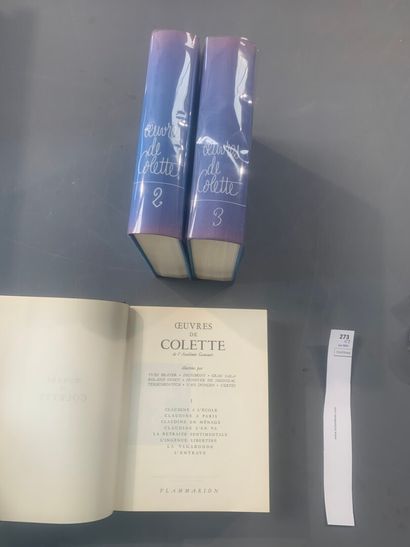 null Un ensemble de 3 volumes : Colette Les oeuvres. Ouvrage illustré par Van Dongen,...