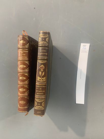 null Un ensemble de 2 volumes bien reliés. Anatole France : La vie littéraire, et...