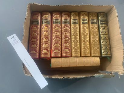null Jean de Bonnot. Ensemble de 9 volumes dont : Fables de la Fontaine ; Physiologie...